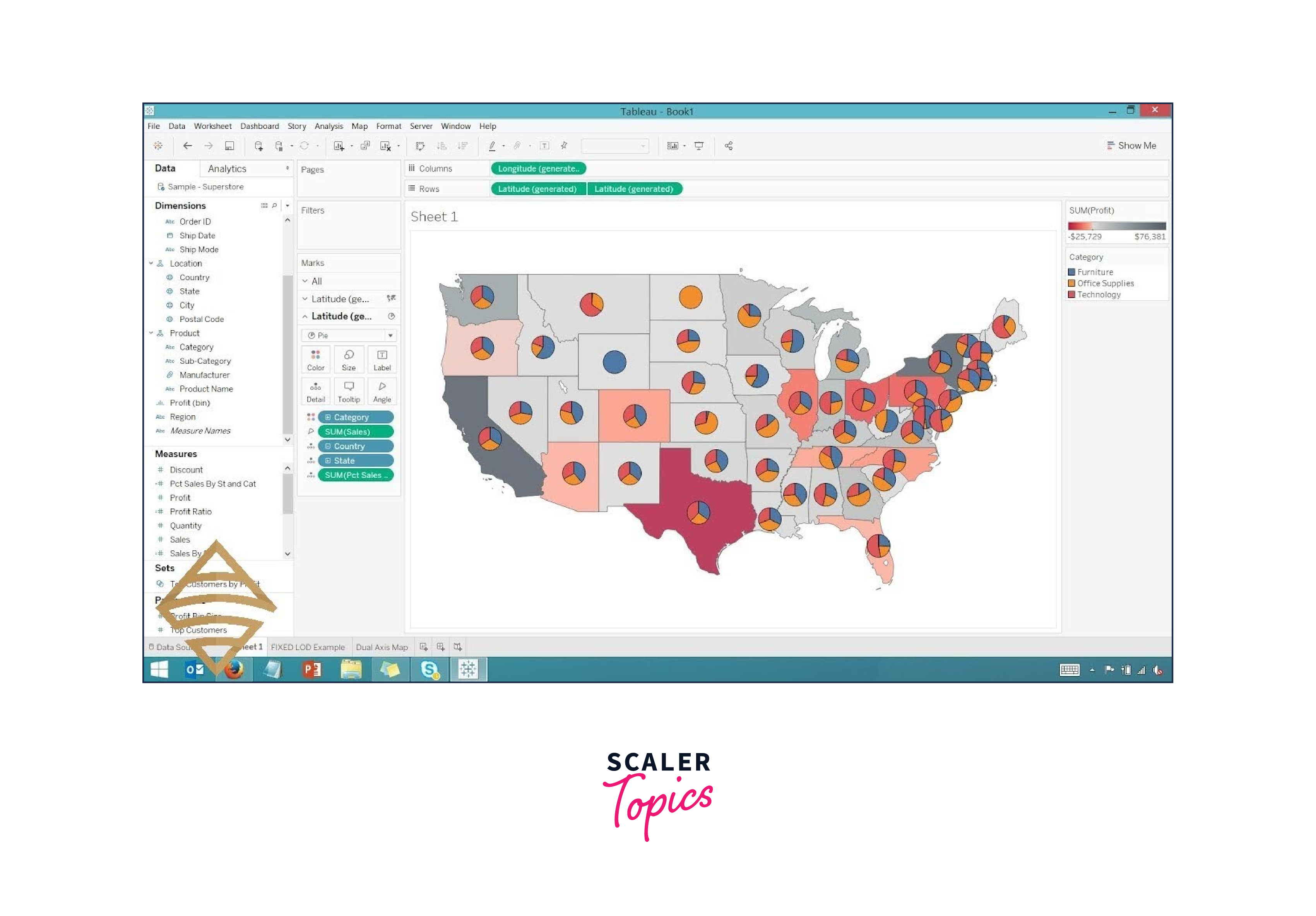 Map in Tableau