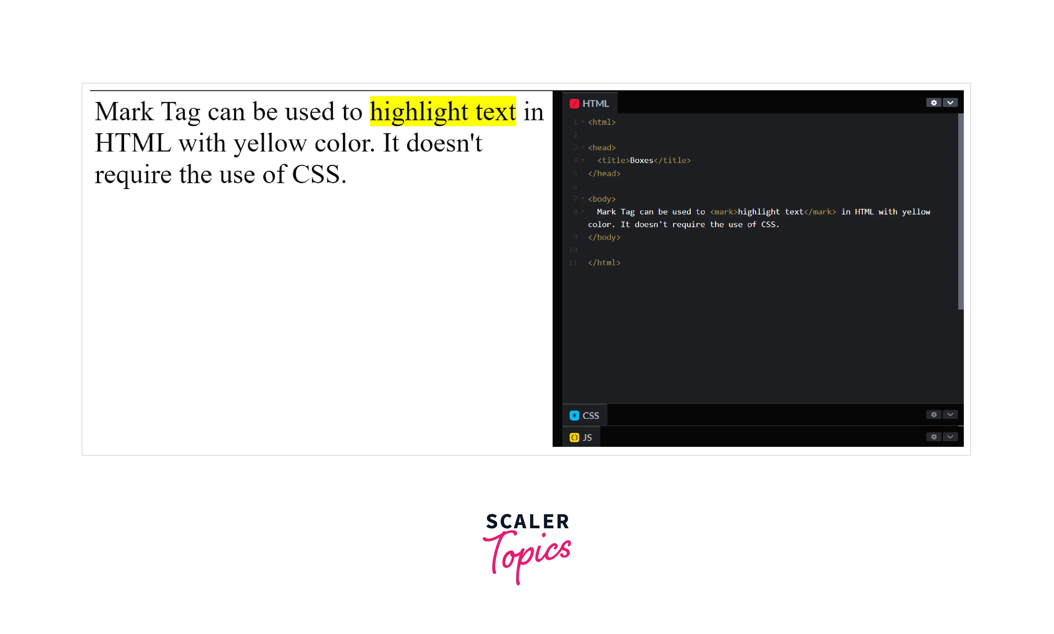 How to Highlight Text in Color Using HTML and CSS? Scaler Topics