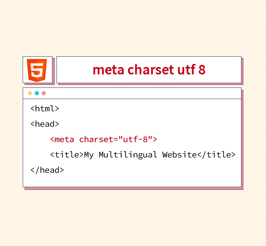 Html meta deals charset