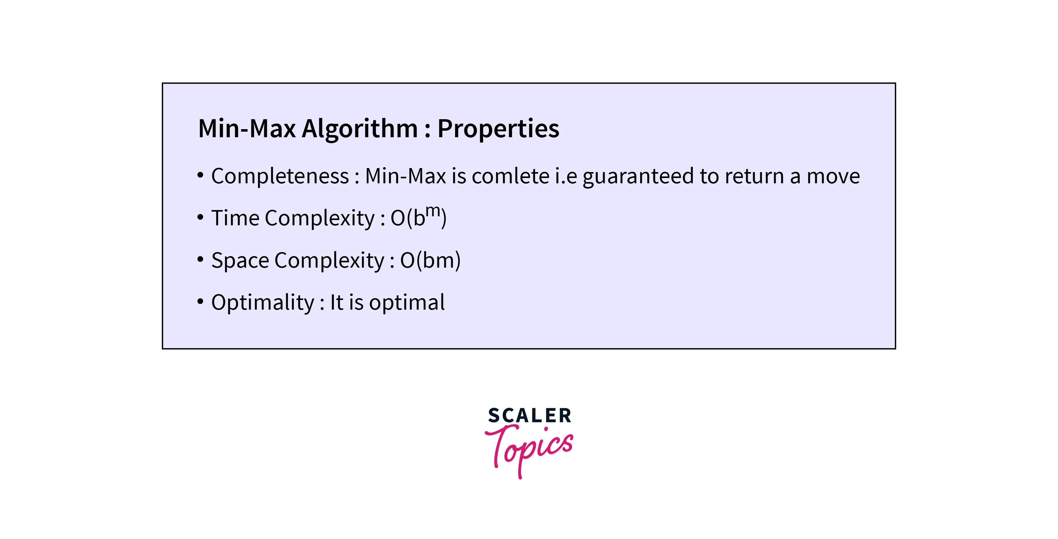 minimax algorithm properties