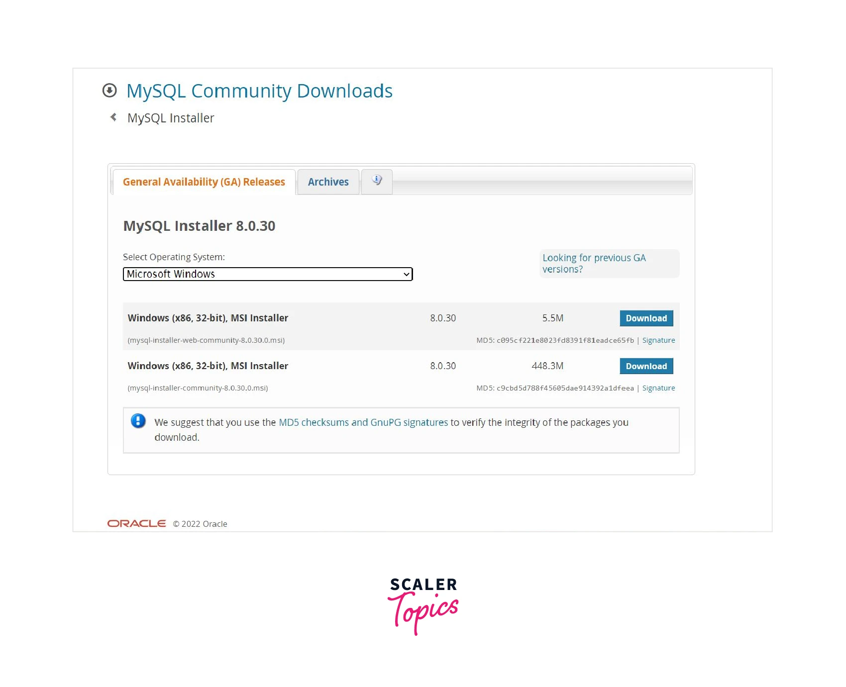 MYSQL DOWNLOAD