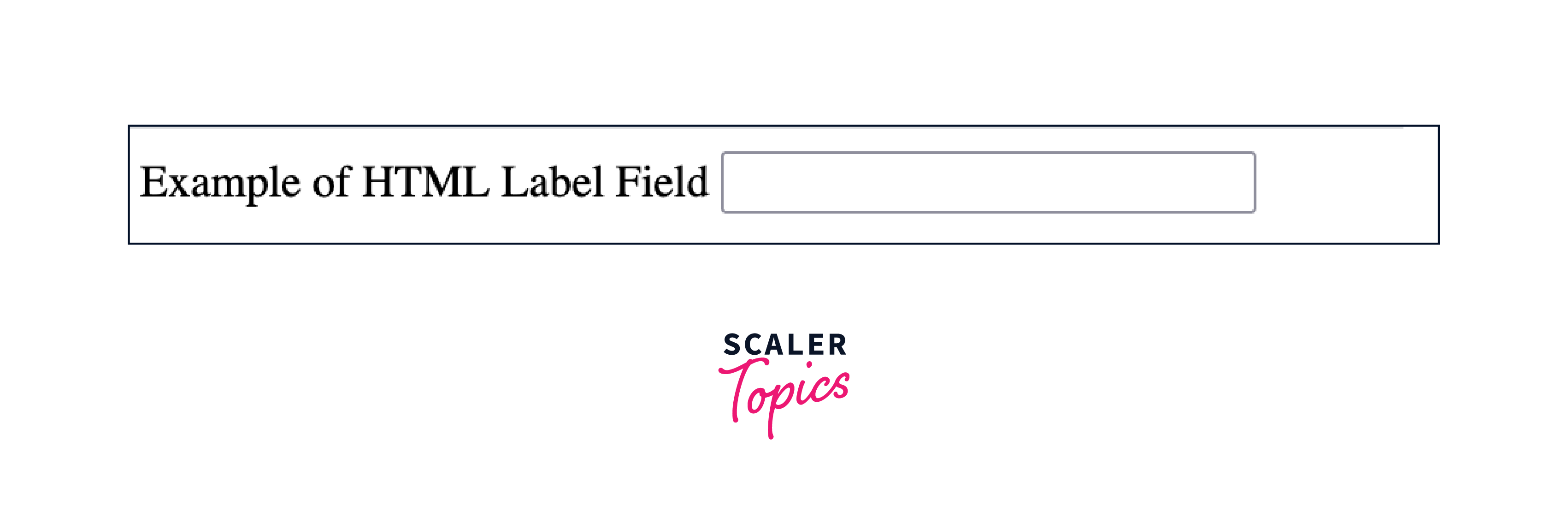 Output of HTML Label Field