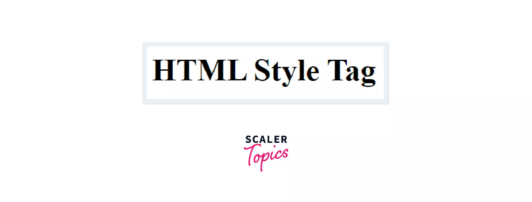 Output of style tag used in HTML