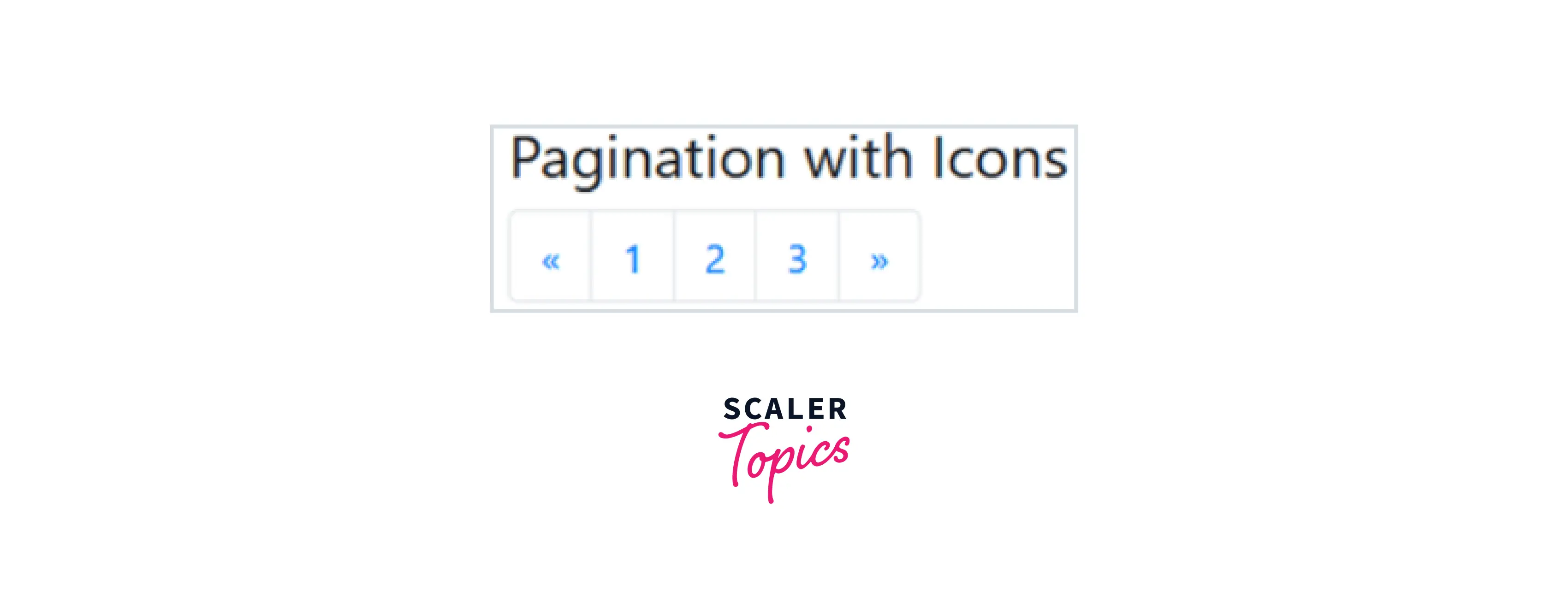 PAGINATION WITH ICONS