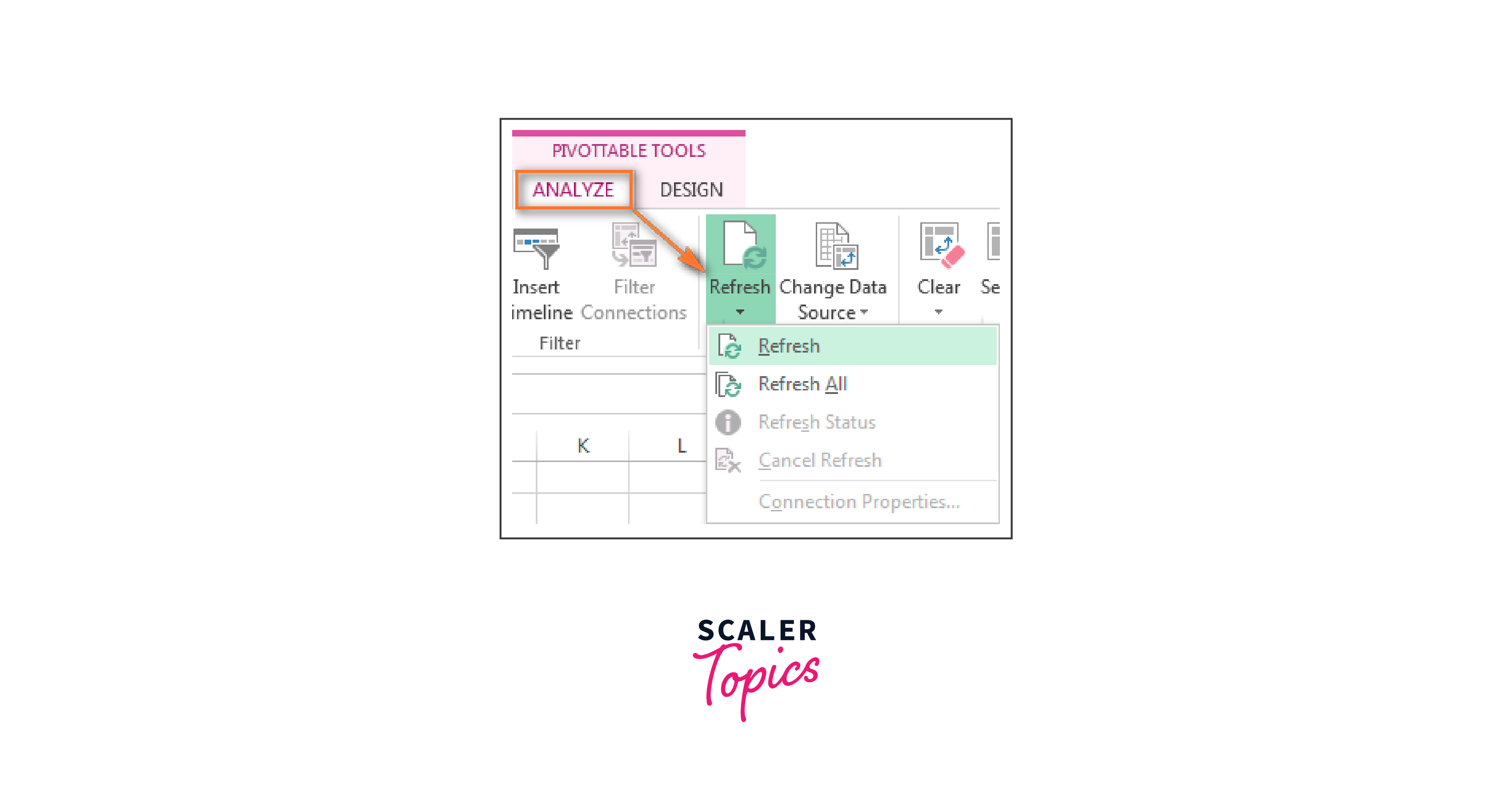 refresh pivot table