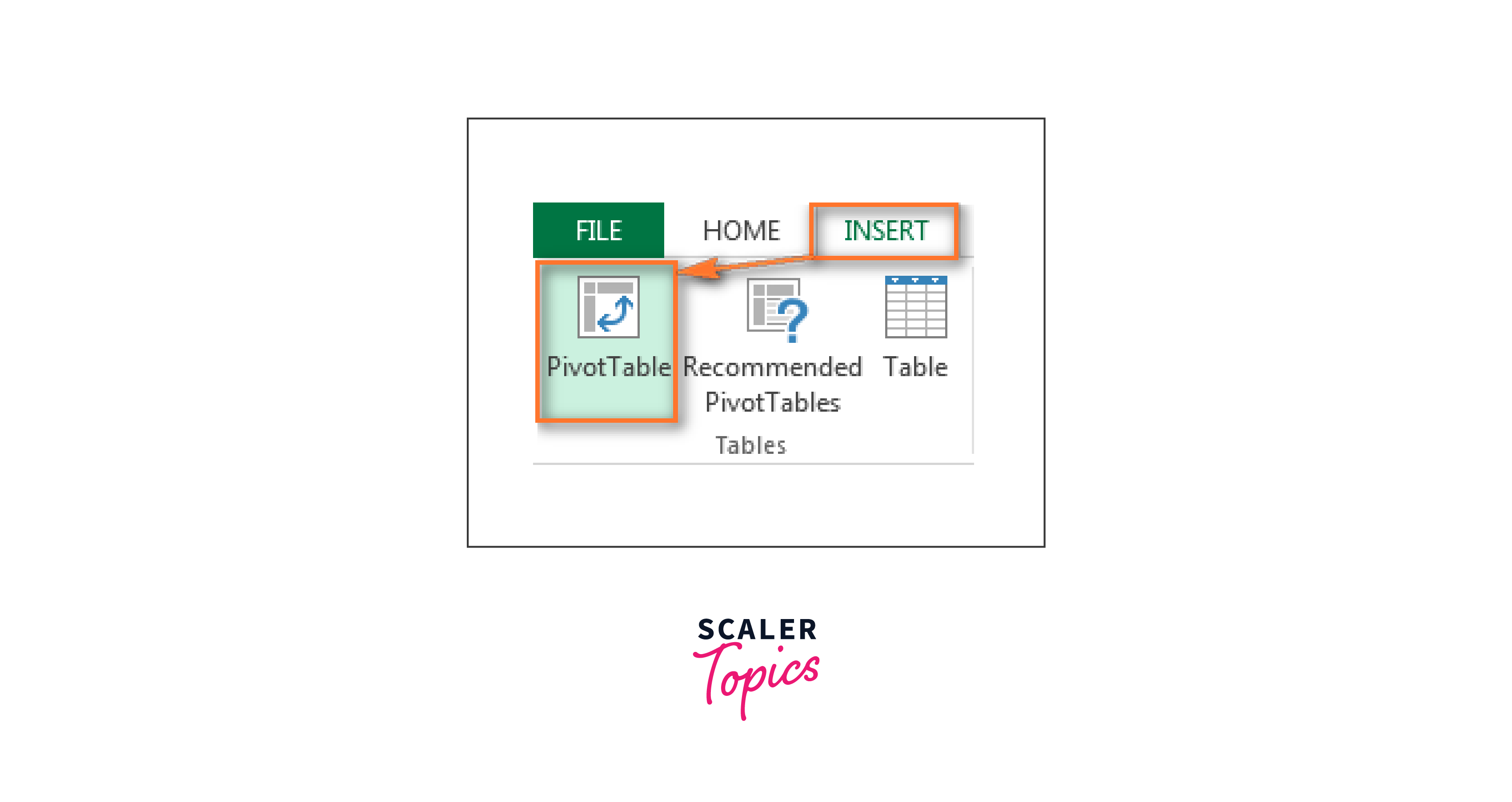 create a pivot table