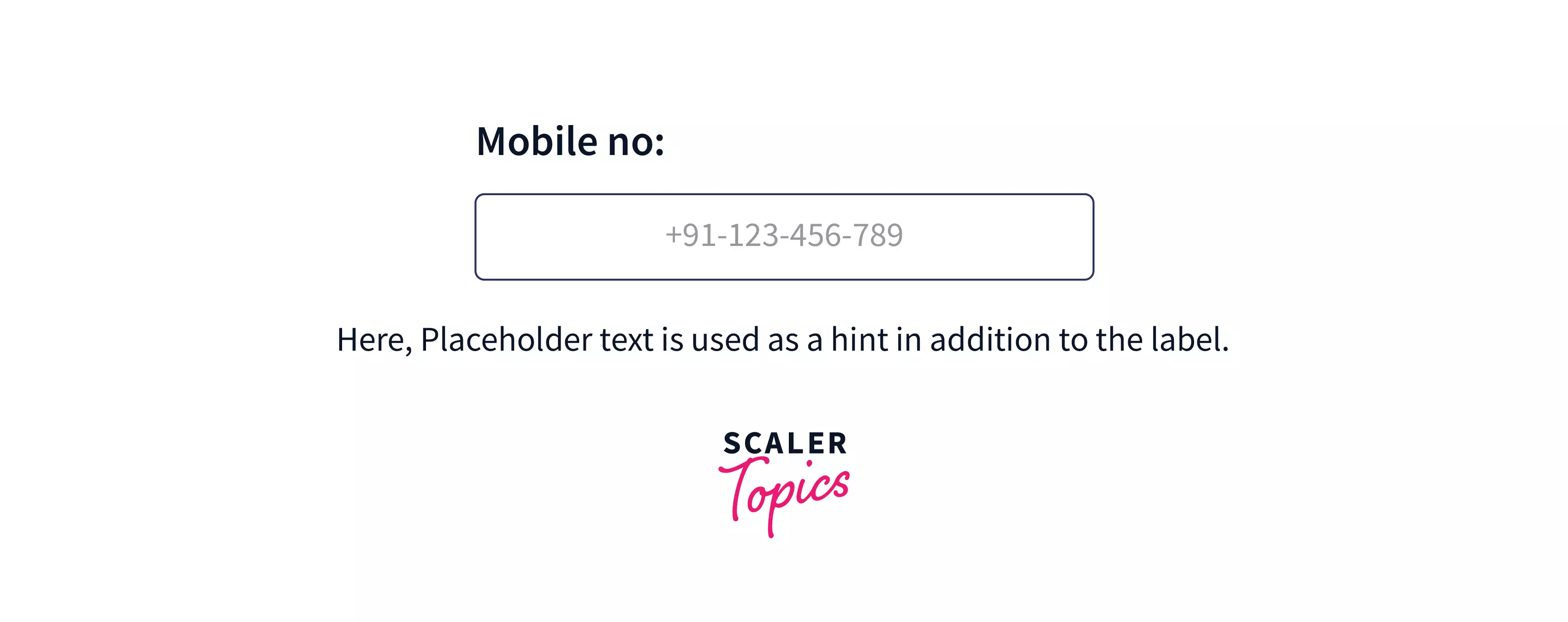 placeholder html tag