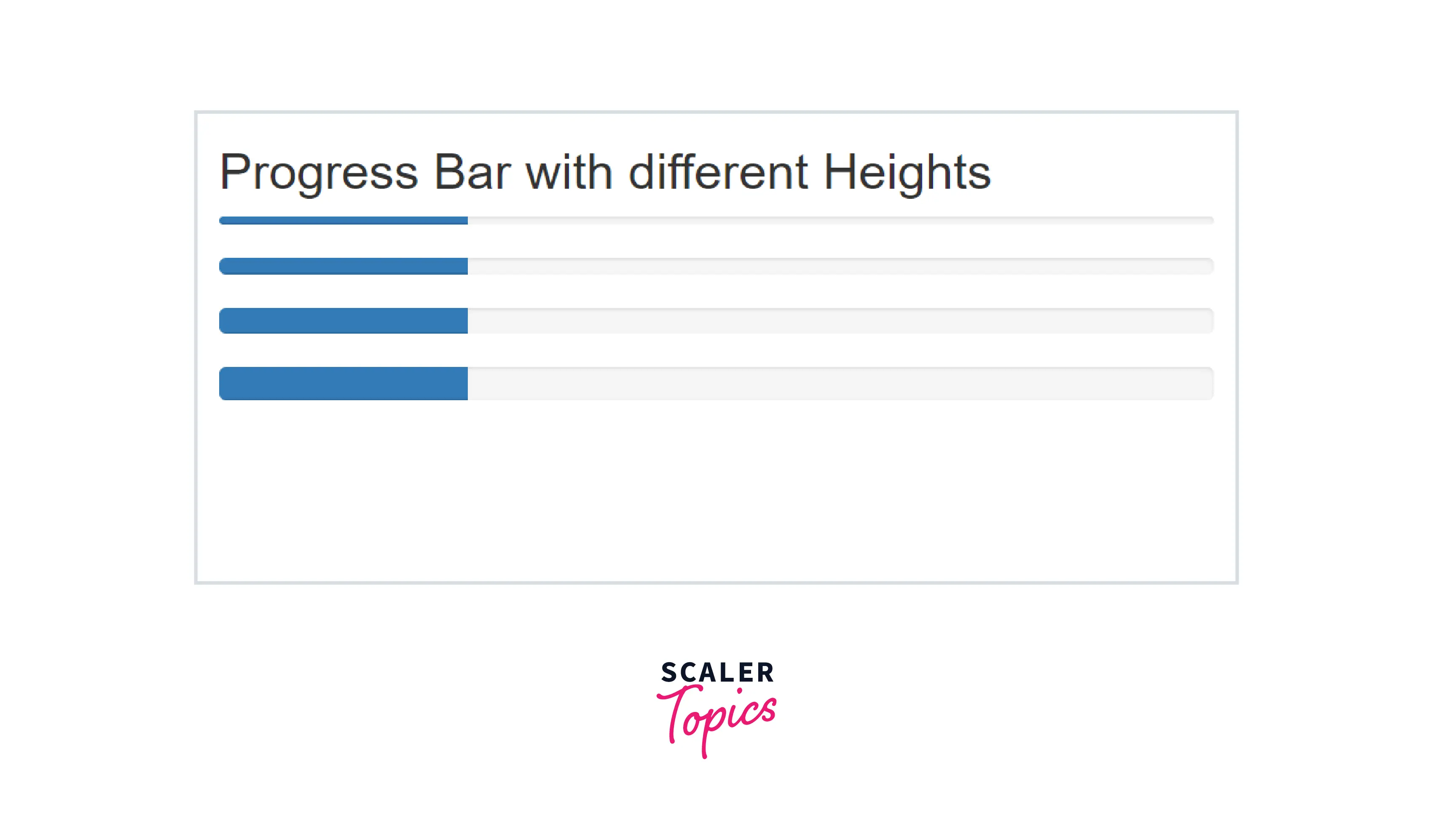 PROGRESS BAR WITH HEIGHT