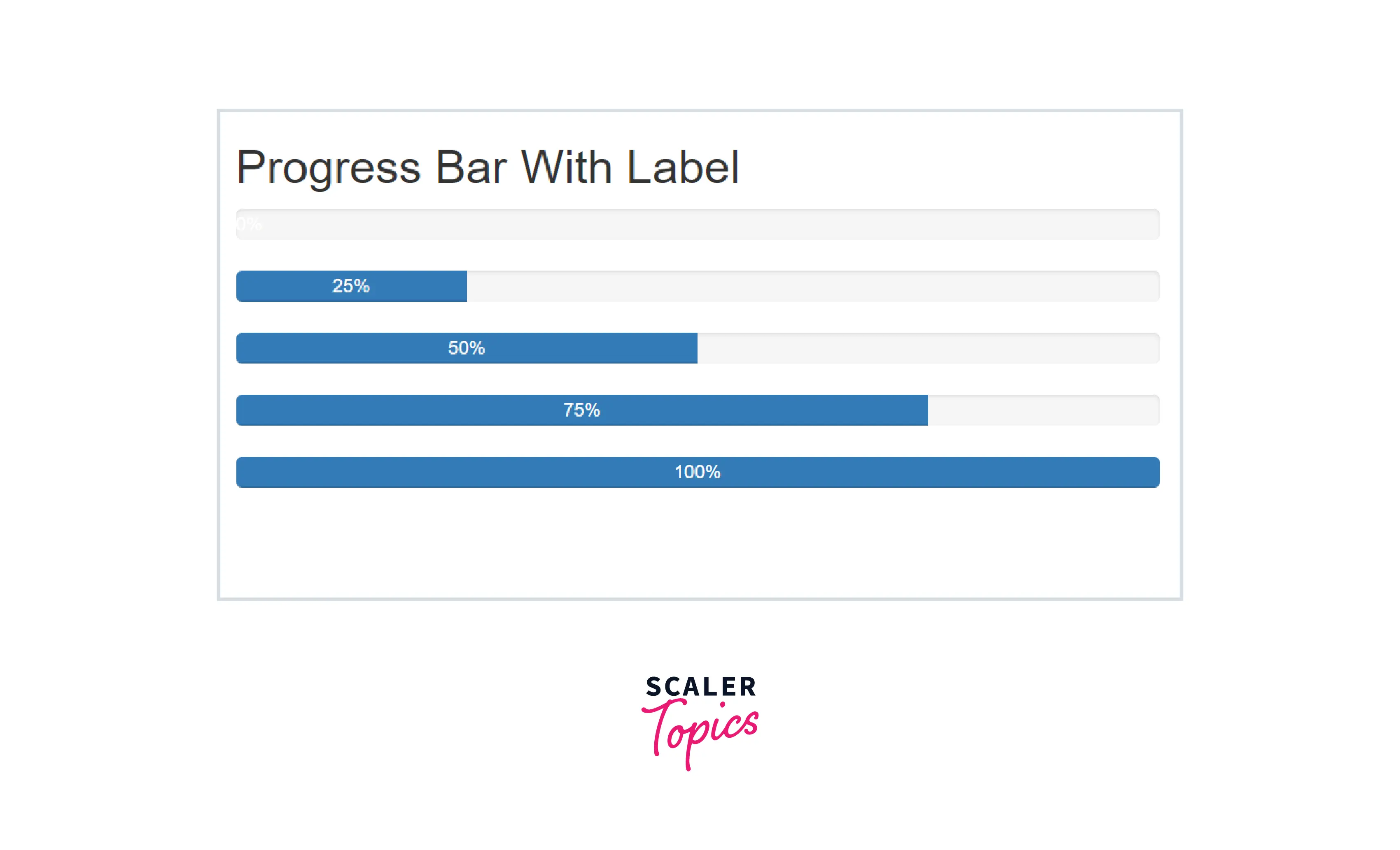 PROGRESS BAR WITH LABEL