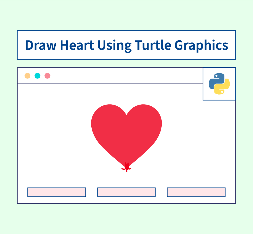 Draw Heart Using Turtle Graphics in Python - GeeksforGeeks