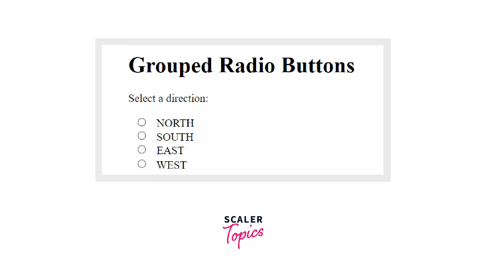 fra nu af sandhed grund Radio Button in HTML - Scaler Topics