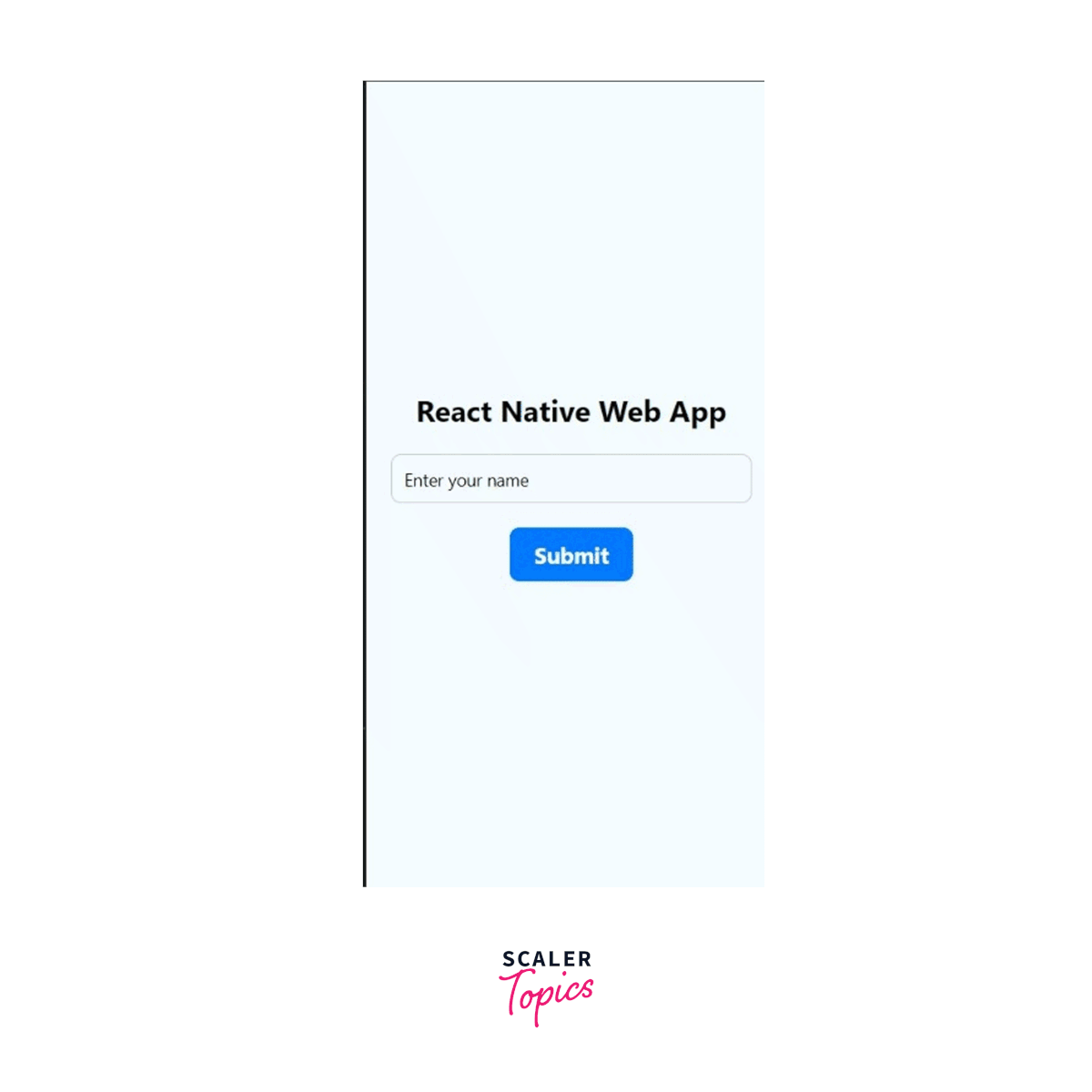 react native web app