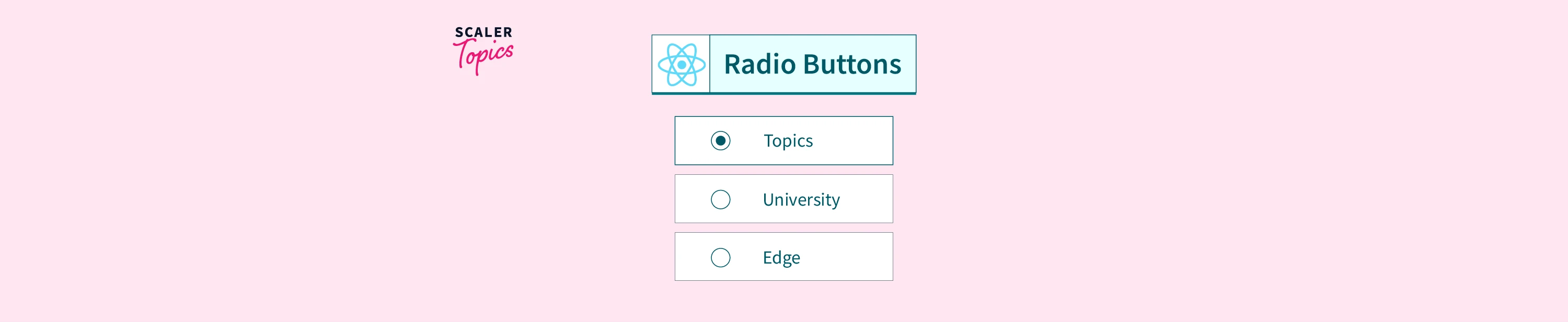 React Radio Buttons - Scaler Topics