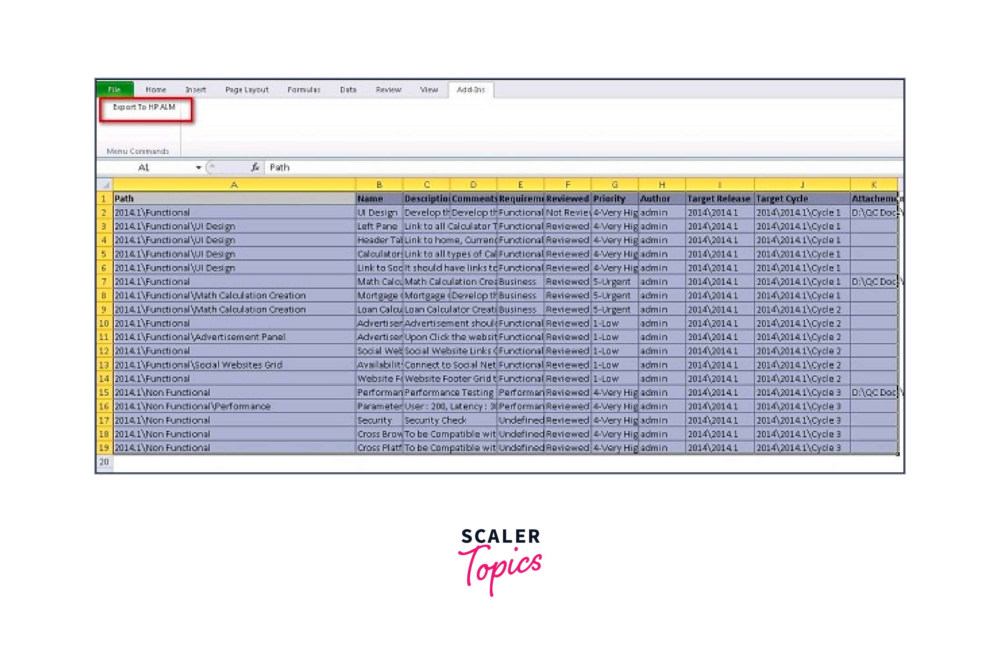 excel addin button