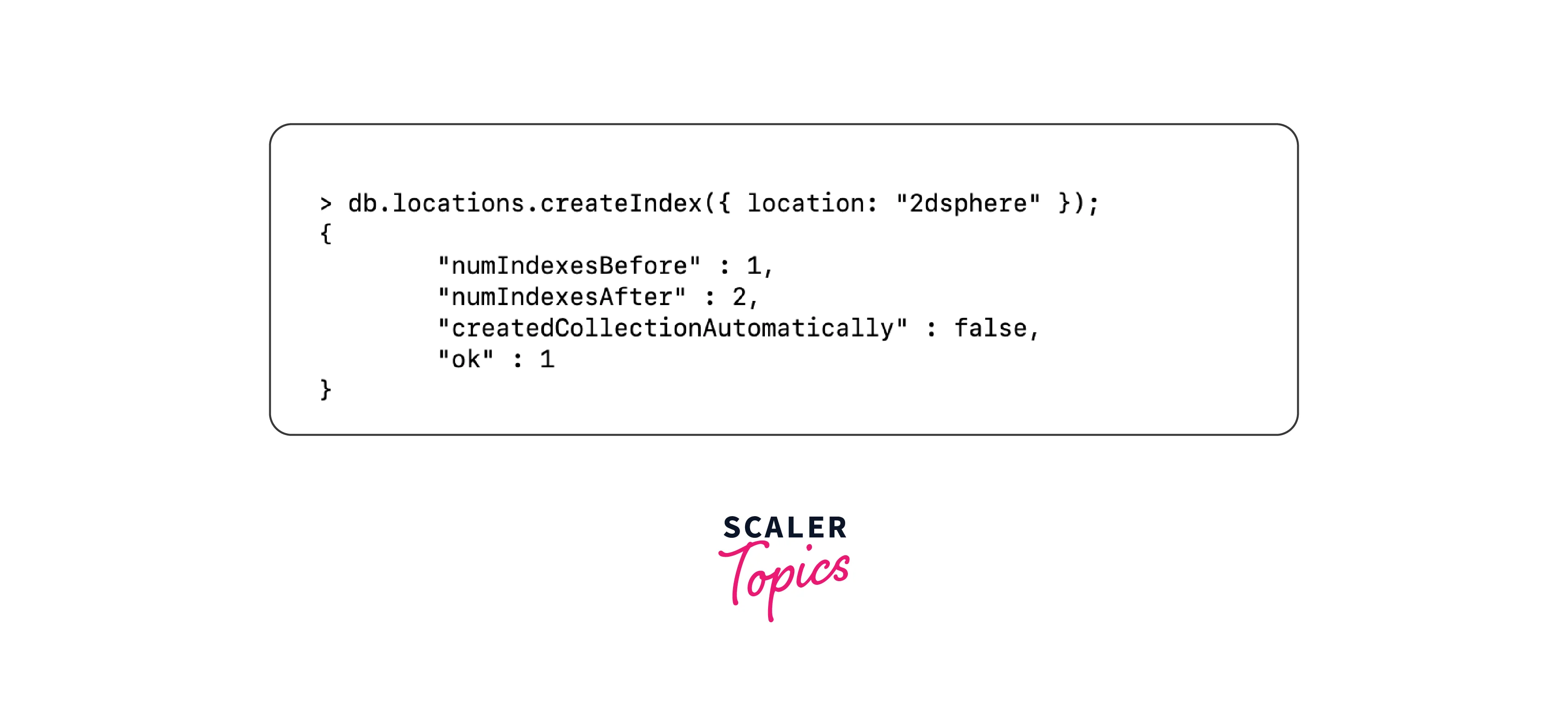 result of query on geospatial index