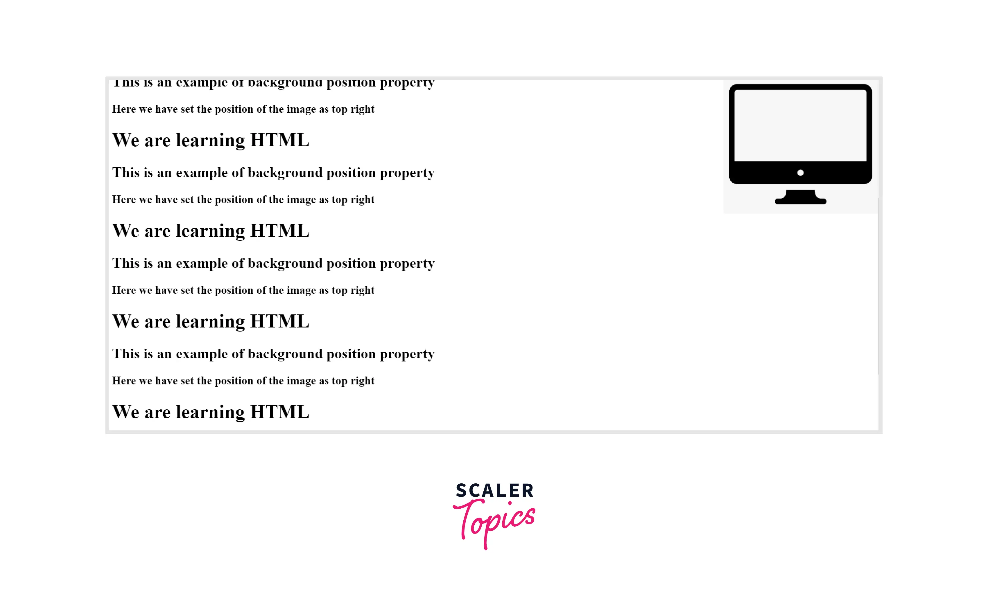 CSS Background Position Property - Scaler Topics