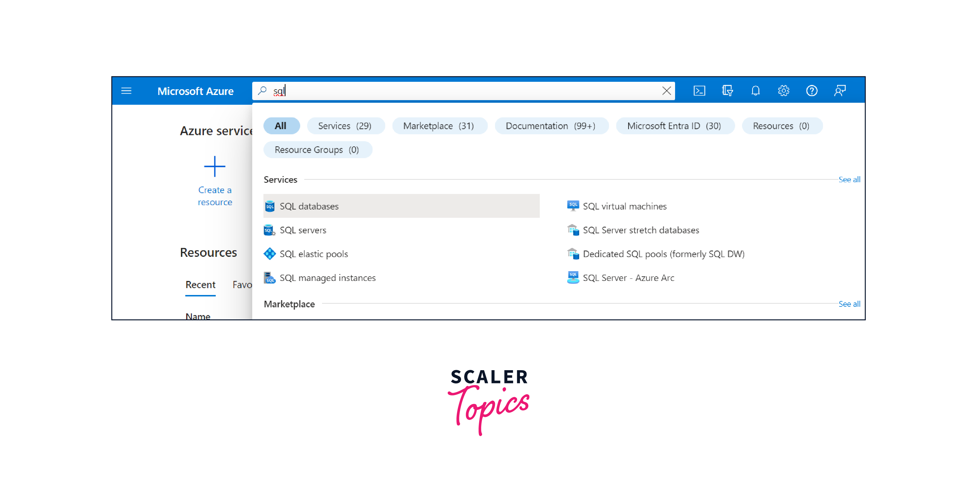 Search SQL database