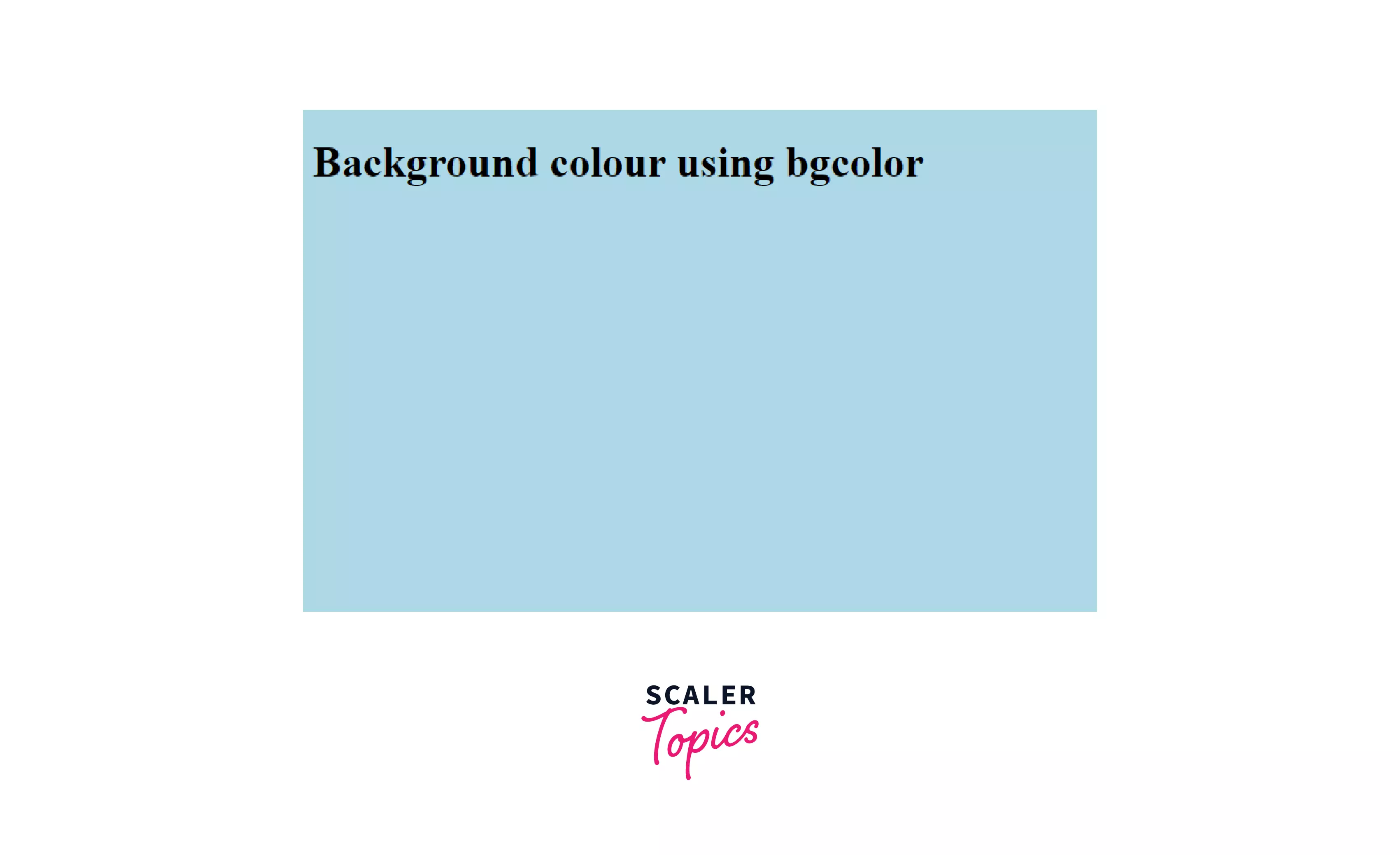 Which is the HTML Tag for Background Color? - Scaler Topics