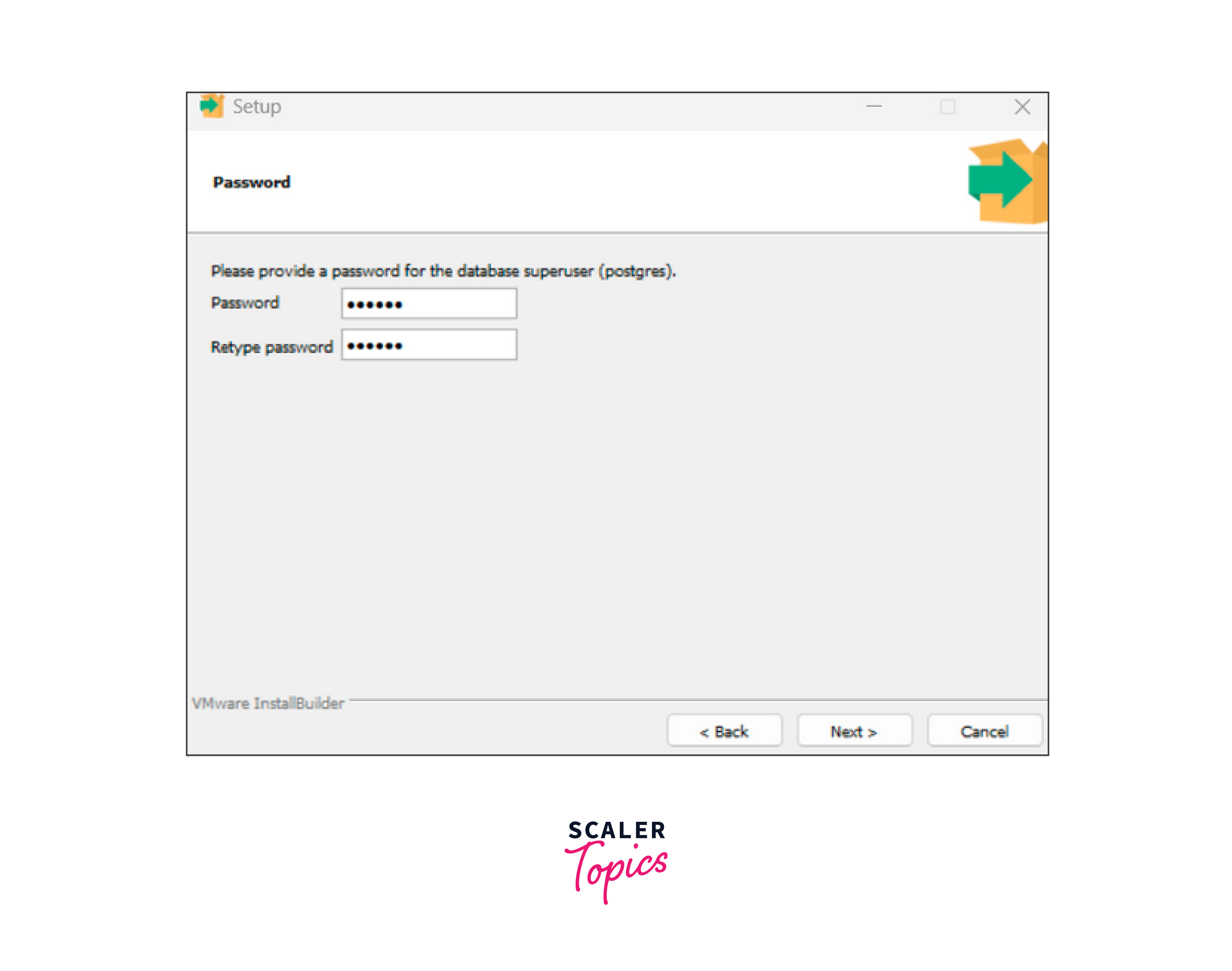 setup password