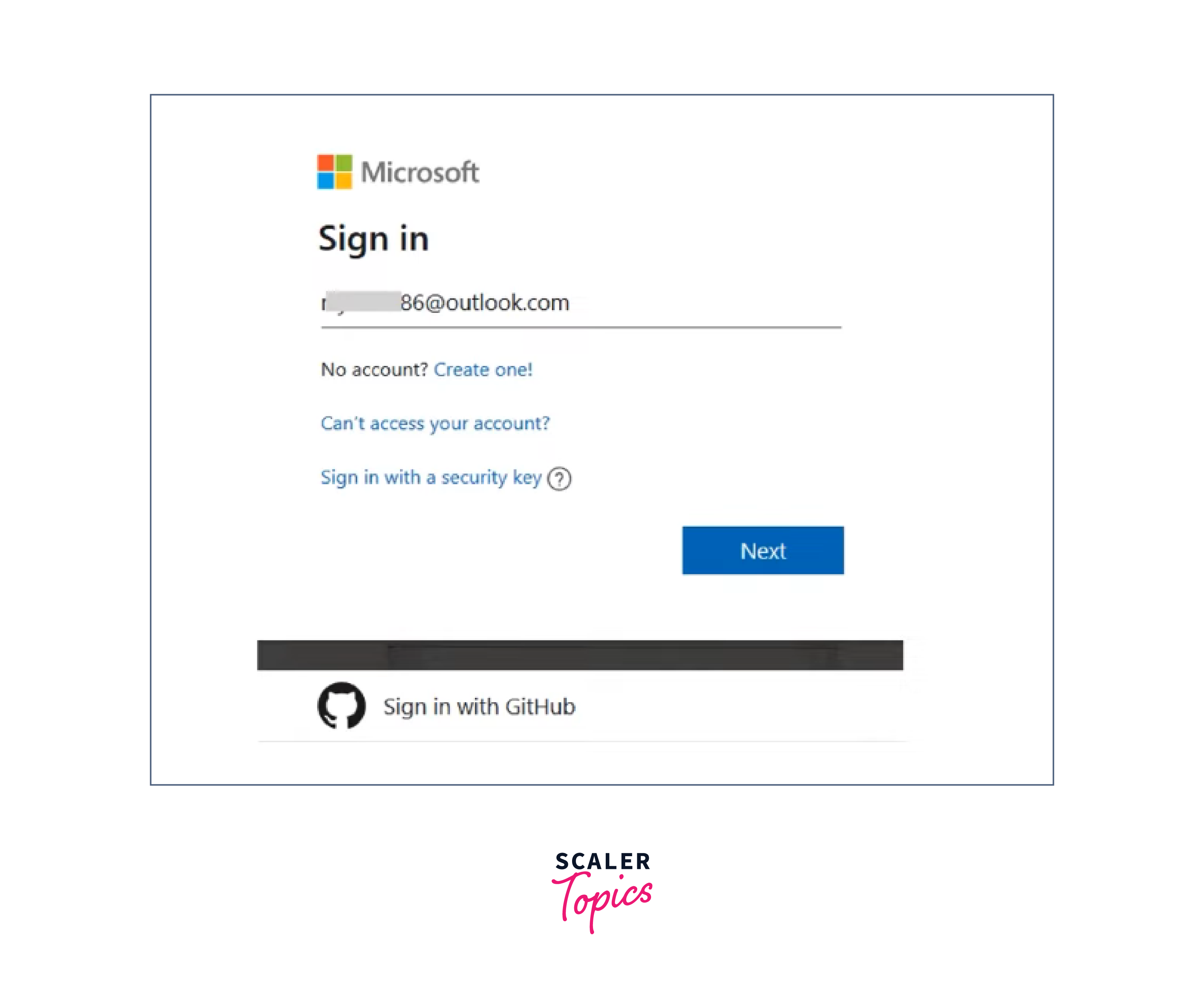 sign in Microsoft account