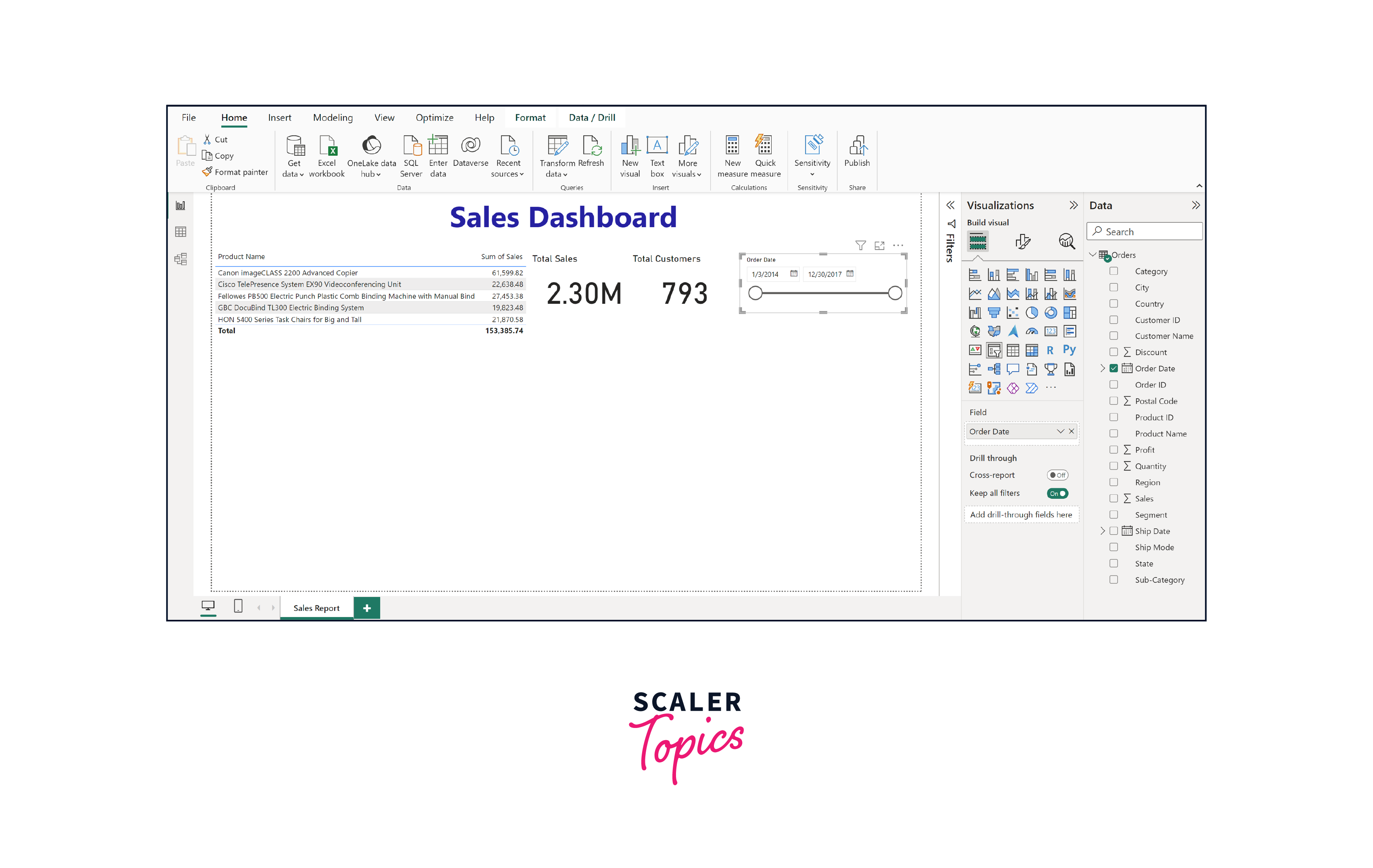 slicer visual type output