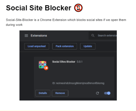 social site blocker github