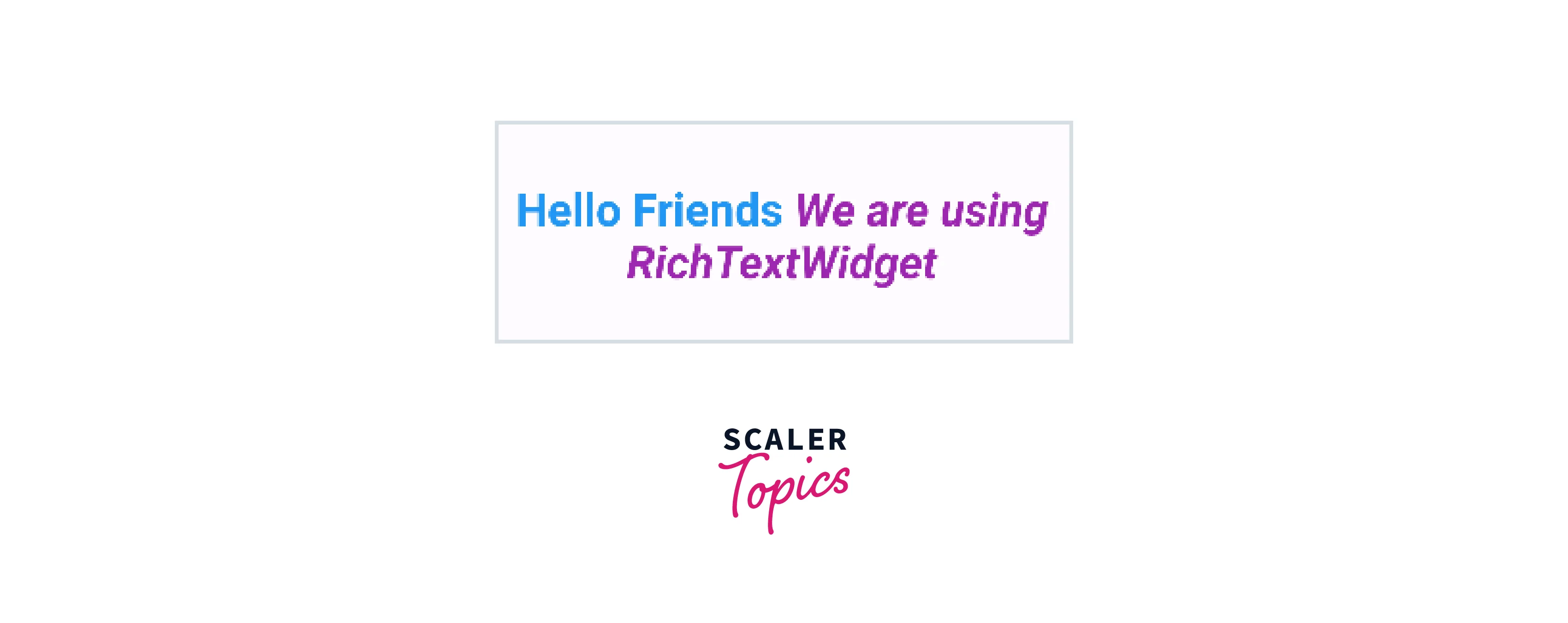 rich text in flutter