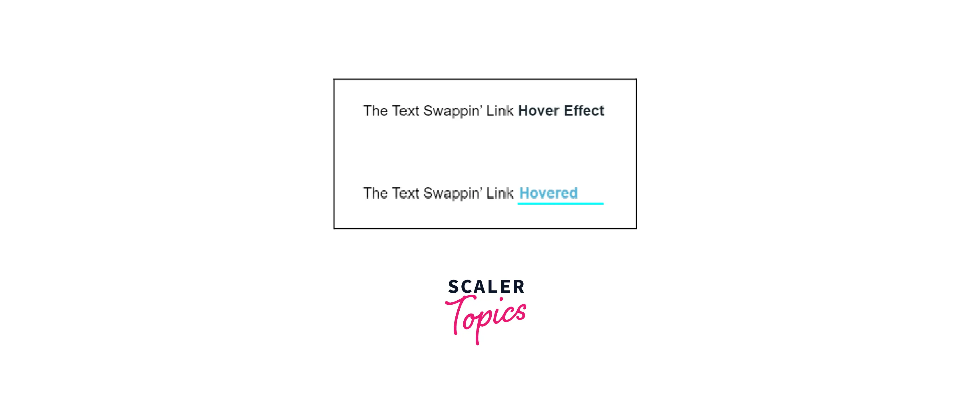 Text Swappin Link Hover Effect