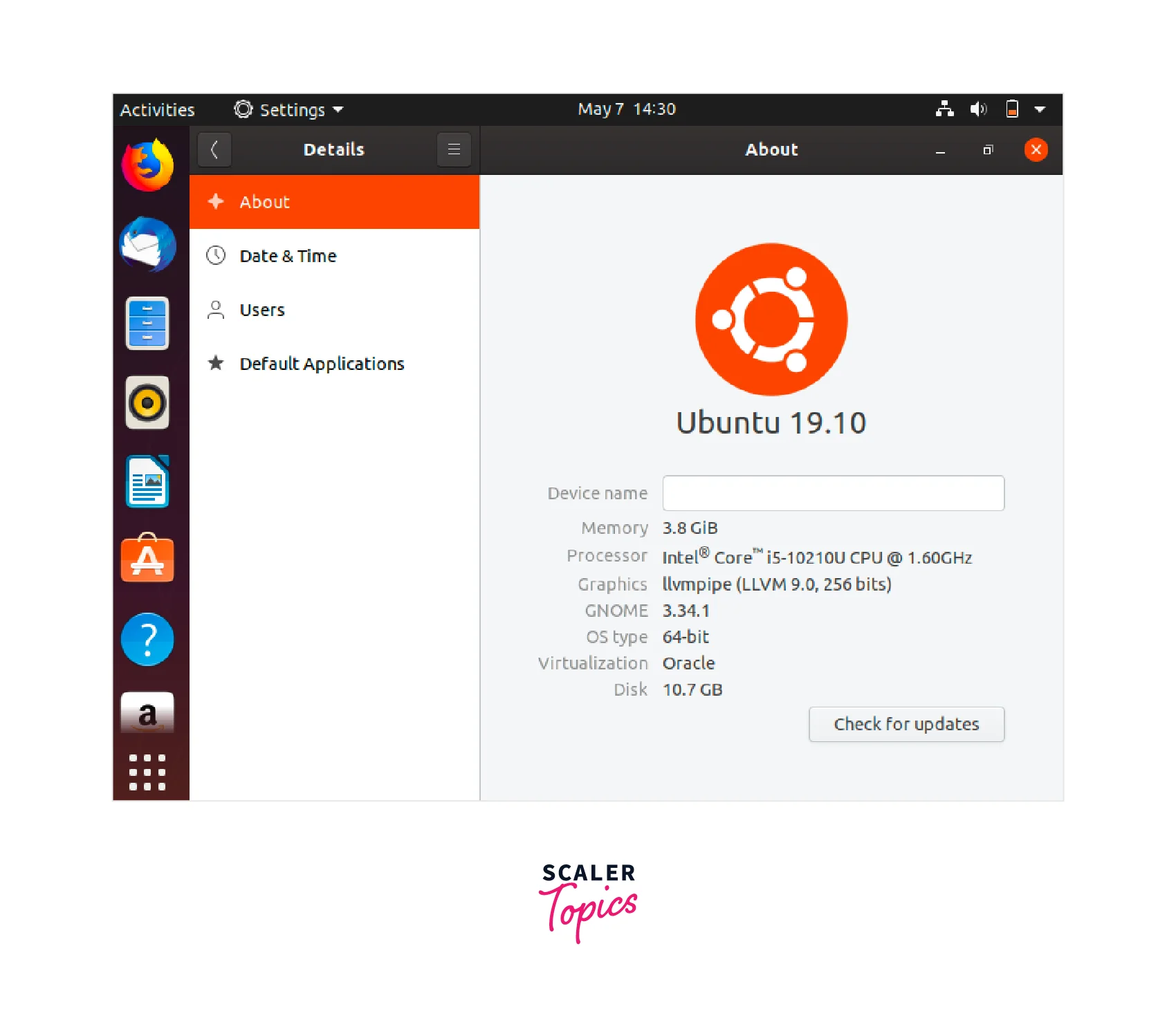 ubuntu device details