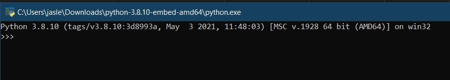 verify Python was installed on Windows
