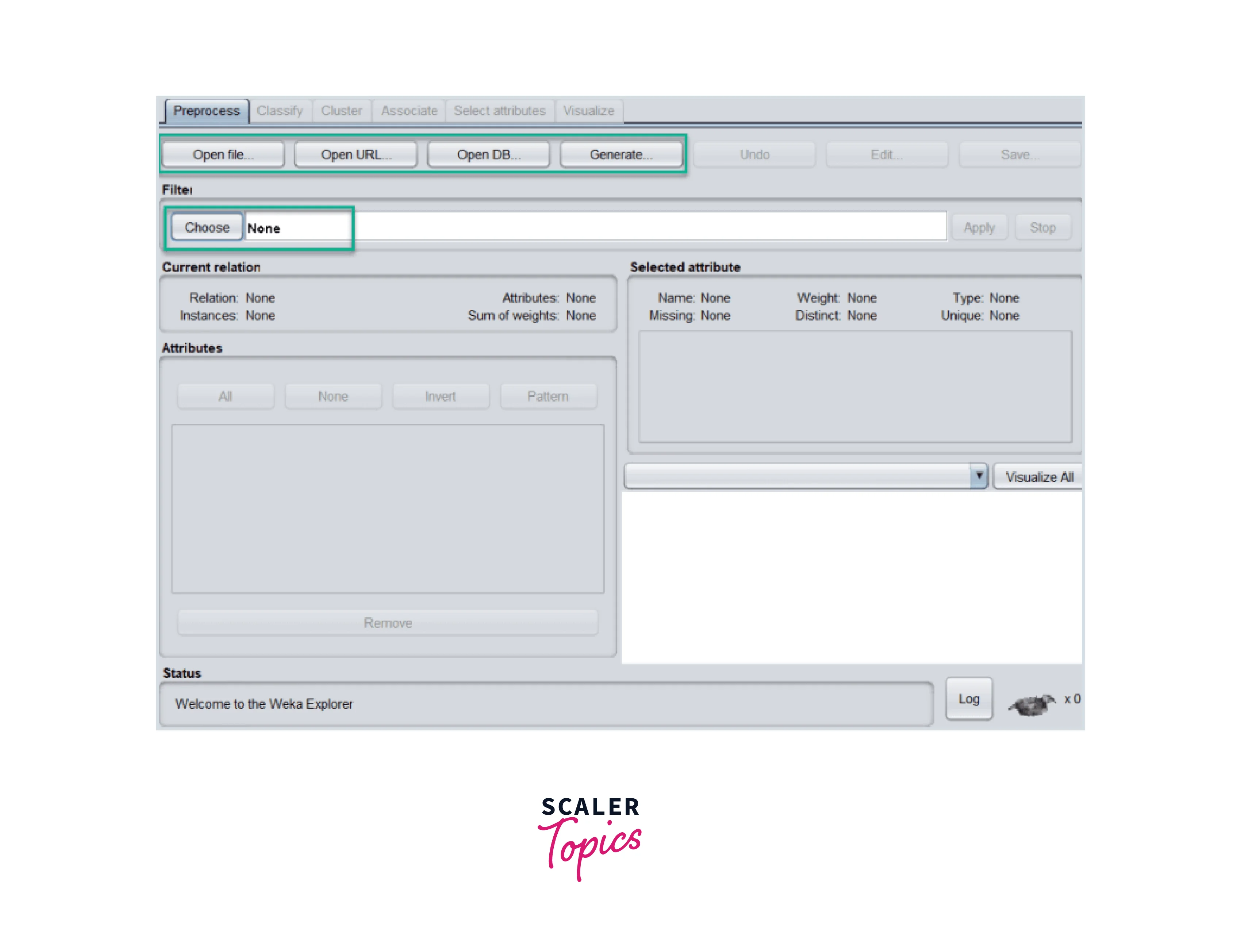 WEKA tool Loading of Data